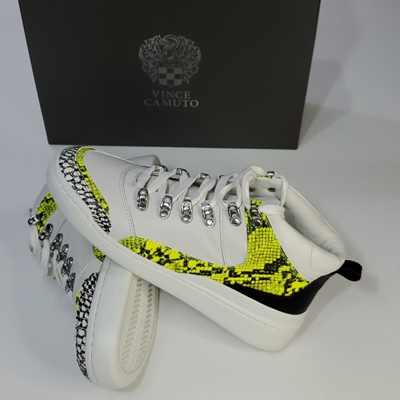 Vince Camuto Fashion neonhigh tops sneakers - Picture 2 of 12